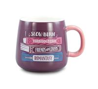 Half Moon Bay | Pulteney Press | Romantasy Themes Oval Ceramic Mug | 370ml | Dark Academia Aesthetic | Gift for Fantasy Readers and Book Lovers