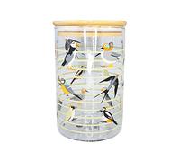 Half Moon Bay RSPB Glass Storage Jar - 950ml - Free As A Bird - Food Jar - Pasta Jar - Storage Containers