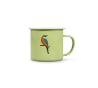 Half Moon Bay | RSPB | Kingfisher Enamel Mug | 500ml | Large Metal Camping Cup | Nature & Bird Lover Gift