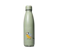 Half Moon Bay RSPB Water Bottle | Metal Stainless Steel Double-Walled 17.5 fl oz (500ml) | Free as a Bird Blue Tit | Feeling chirpy
