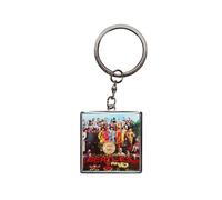 Half Moon Bay Sgt Peppers Lonely Hearts Club Band - The Beatles - Multicolor 1.5 Inch Zinc Alloy Metal/Enamel Square Novelty Keychain, Sgt Peppers Multicolor, 1.5 Inch