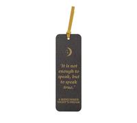 Half Moon Bay Speak Truth Shakespeare Midsummer Night's Dream 7 x 2.3 Inch Green and Gold FSC Paper Bookmark Place Keeper