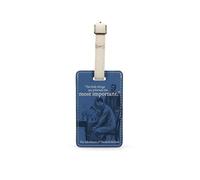 Half Moon Bay | Sherlock Holmes | Little Things Luggage Tag | Dark Blue PU Leather Travel Bag Label | Premium Literary Range | Gift for Mystery Fans & Men