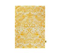 Half Moon Bay Strawberry Thief - by William Morris - Quine Yellow/White 25 x 18 Inch 100% Recycled Cotton Kitchen Tea Towel