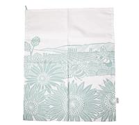 Half Moon Bay Sunflowers and Bees - by Kate Heiss - Powder Blue/White 25 x 18 Inch 100% Recycled Cotton Kitchen Tea Towel