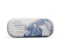 Half Moon Bay Tell You Everything - Sherlock Holmes - Navy Blue/Grey 6.5 x 2.7 Inch Polyurethane Eyeglass Protective Hard Case, Navy Blue/Grey, 6.5 x 2.7 Inch