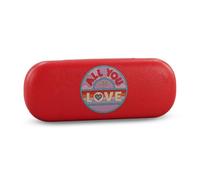 Half Moon Bay | The Beatles | All You Need Is Love | Red Protective Hard Eyeglass Case | Official Merchandise | Workshop to Record Desk Travel Accessory | Father’s Day 2026 Gift for Dad