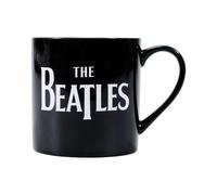 Half Moon Bay | The Beatles | Classic Drop T Band Logo | Black Ceramic Coffee Mug (310ml) | Official Merchandise | Workshop, Garage & Record Desk Companion | Father’s Day 2026 Gift for Dad