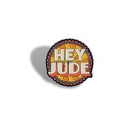 Half Moon Bay Beatles Pin Badge, Iconic Lapel Brooch for Jackets and Bags 1.5 Inch Metal, 1.5 Inch, Metal, no gemstone