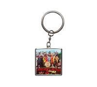 Half Moon Bay Sgt Peppers Lonely Hearts Club Band - The Beatles - Multicolor 1.5 Inch Zinc Alloy Metal/Enamel Square Novelty Keychain, Sgt Peppers Multicolor, 1.5 Inch