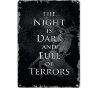 Half Moon Bay Tin Sign Small - Game Of Thrones (Night Dark) SSA5GT01