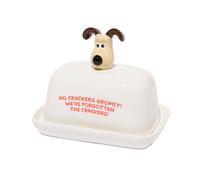 Half Moon Bay Wallace and Gromit Ceramic Butter Dish | Butter Dish with Lid Ceramic | Wallace and Gromit Gifts & Wallace and Gromit Merchandise | Ceramic Butter Dish with Lid Featuring Gromit