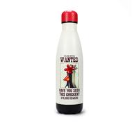 Half Moon Bay | Wallace & Gromit | Feathers McGraw Wanted Poster | Metal Reusable Water Bottle | Insulated Stainless Steel Flask | Official Aardman Merchandise | Novelty Collectible Gift