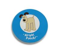 Half Moon Bay | Wallace & Gromit | Gromit | Alright Pooch | Single Ceramic Coaster | Official Merchandise | Drink Mat & Desk Accessory | Gifts for Aardman Fans and Stocking Fillers