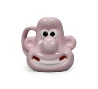 Half Moon Bay | Wallace & Gromit | Wallace Shaped Mug | 3D Ceramic Coffee & Tea Cup | Large 400ml Capacity | Official Aardman Merchandise | Quirky Novelty Collectible Everyday Gift