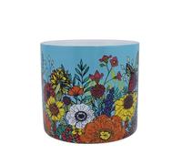 Half Moon Bay Wildflowers Bloom - by Natasha Kirby - Multicolor 4.25 x 3.94 Inch Ceramic Stoneware Standing Planter Pot