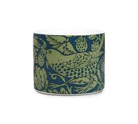 Half Moon Bay Strawberry Thief - by William Morris - Sage Green/Blue 4.25 x 3.94 Inch Ceramic Stoneware Standing Planter Pot, PLNTWM01