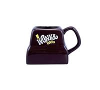 Half Moon Bay | Willy Wonka | Wonka Bar Chocolate Block Shaped Ceramic Mug | Novelty Hot Chocolate Tea Cup 290ml | Official Merchandise | Whimsical Surprise Gift for Fans