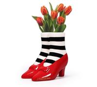 Half Moon Bay | Wizard of Oz Wicked Witch Shaped Vase | Ceramic Ruby Slippers & Striped Legs Tabletop Planter | 16cm | Official Movie Merchandise | Spellbinding Gothic Birthday Gift for Women