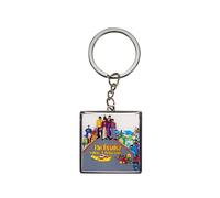 Half Moon Bay Yellow Submarine - The Beatles - Multicolor 1.5 Inch Zinc Alloy Metal/Enamel Square Novelty Keychain, Submarine Yellow, 1.5 Inch