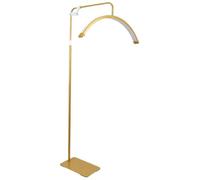 Half Moon Beauty Lamp - 24" Floor Standing Lash Light with Diamond 350° Rotating Head for Eyelash Extensions Skincare & Tattoo Ey ws (Color: D)