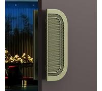 Half Moon Commercial Pull Handles Double Sided Door Push Pull Handles for Single Door Barn Door Handle Hardware Comfortable & Durable Bronze 40X30cm (15.8"X11.8")