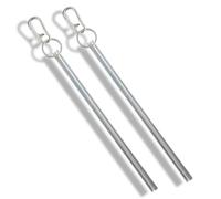 Half Moon Elevator Door Key 2 Pack, Heavy Duty Large Lunar Elevator Door Key Fit for Otis PN 194AD2 Replacement, Emergency Hoistway Door Unlock Tool with a Metal Keyring Keychain