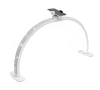 Half Moon Light 35W Nail Desk Lamp U Shaped 364 LEDs Fill Light with Phone Holder Foldable Table Lamp for Manicure(F-700A-White)