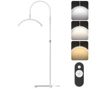 Half Moon Light,Beauty Lamp Floor Standing,Lash Light for Eyelash Extensions,360° Rotating Light Head,3 Color Temperature,Half Moon Ring Lamp for Eyelash Extensions, Tattoo,Skincare Eyebrows.