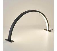 Half Moon Light For Nail Desk, Nail Light For Desk, Foldable Half Moon Nail Lamp For Manicure Art, 3 Color Modes Nail Desk Lamp For Beauty Eyelash Makeup Crafts Reading Spa Salon Nail Tech (Black)