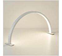 Half Moon Light For Nail Desk, Nail Light For Desk, Foldable Half Moon Nail Lamp For Manicure Art, 3 Color Modes Nail Desk Lamp For Beauty Eyelash Makeup Crafts Reading Spa Salon Nail Tech (White)