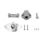 Half Moon Push Button Latch Furniture Handle Lock Spring Loaded Cabinet Door Lock for Caravan Cupboard Wardrobe Drawers Alloy 14 16mm 20mm Hole