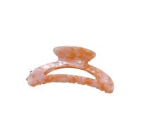 Half-moon shaped hairpin, hollow half-circle shark hairpin, moon-shaped hairpin for the back of the head(Pattern powder)