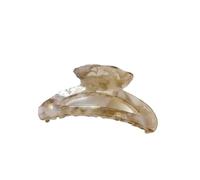 Half-moon shaped hairpin, hollow half-circle shark hairpin, moon-shaped hairpin for the back of the head(Colorful gray)