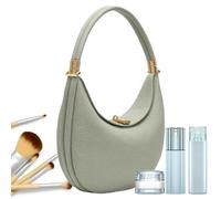 Half Moon Tote Bag - Leather 4 in 1, Crescent Shoulder Purse, Trendy Handbag Design | 9.06x2.36x8.27 Inches Party Night Fashion, Work Commute Bag, Dating Outing Style, Daily Errand Essentiial