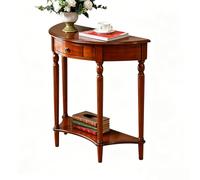 Half Moon Traditional Elegant Vintage Sofa Table,Semi Circle Entryway Table