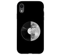 Half Moon Vinyl Record Design - Music Lover Lunar Graphic Case for iPhone XR