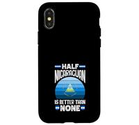 Half Nicaraguan Is Better Than None Nicaragua Flag Case for iPhone X/XS