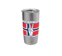 Half Norwegian is Better Than None Norway Stainless Steel Insulated Tumbler