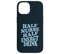 Half Nurse Half Energy Drink Funny Retro Quote Case for iPhone 14