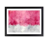 Half Of The Heart In Abstract Modern Art Framed Print | A3 Black Framed Wall Art | Ready to Hang | Abstract Fantasy Picture | Living Room Bedroom Lounge Office