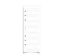 Half Page Task Inserts - A5 6-Ring, 30 Pages (15 double sided sheets) Pre-Punched - Minimal To-Do List, Grocery List, Chores or Gratitude Planner Refills on Heavyweight Paper