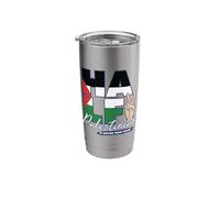 Half Palestinian is Better Than None Palestine Stainless Steel Insulated Tumbler