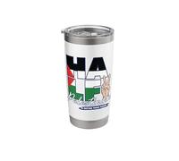 Half Palestinian is Better Than None Palestine Stainless Steel Insulated Tumbler