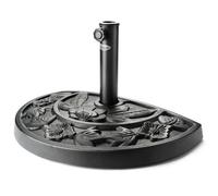 Half Parasol Base Garden Umbrella Stand Sunshade Holder Black 9Kg 15Kg Christow