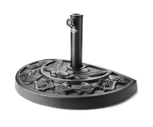 Half Parasol Base Garden Umbrella Stand Sunshade Holder Black 9kg 15kg Christow