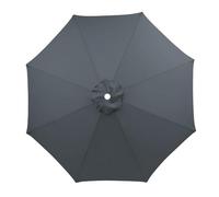 Half Patio Umbrella Replacement Canopy Block | For Balcony, Porch or Garden Wall (red 9.8ft)