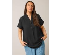 Half Placket Blouse Evans Black 22-24