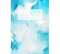 Half Plain Half Lined Exercise Book A4: Blue Cover 20mm Lines Top Blank Bottom Lined | White Thick Paper 90 GSM, 120 Pages | Drawing and Writing, Draw ... For School, Learning, Education | Blue Cover