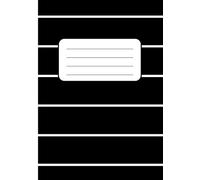 Half Plain Half Lined Exercise Book: Dual Composition Notebook A4 Size 20mm Lines Top Blank Bottom Lined White Paper 90 gsm | Big 150 Pages | Write ... Home Learning | Black, White Lines Cover